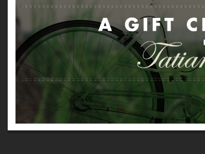 Birthday Gift Certificate bike blurry border certificate dashed lines dashes gift gift certificate grass