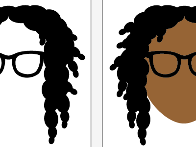 Working on a personal identity avatar dreads geek hipster identity profile