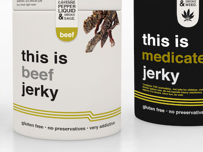 Beef Jerky Concept v8 beef jerky design food jerky marijuana packaging packaging design ux