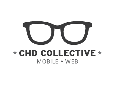 CHD Collective Vertical Logo black and white chanelle glasses logo minimal