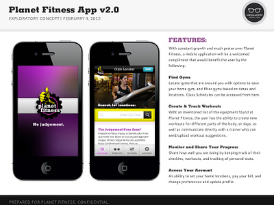 Mobile App  Planet Fitness