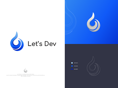 Let's Dev logo design