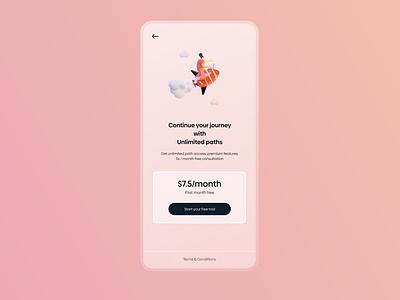 Subscription Page blurred clean dailyui dailyuichallenge glassmorphism