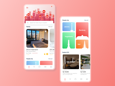 Redesign OYO Apps branding clean clean design clean ui dailyuichallenge design icon illustration illustrations mobile