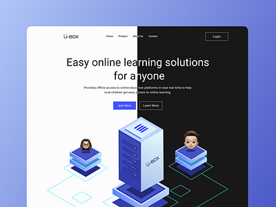 U-BOX Landing Page