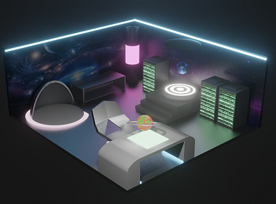 3D Futuristic Room 2021 2021 design 2021 trend 3d 3d animation 3d art 3d artist 3d modeling ui uidesign uiux