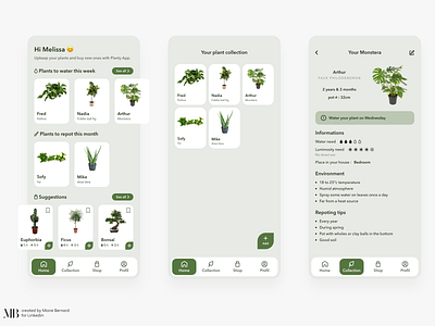 Planty App design ui ui design ux ux ui ux design