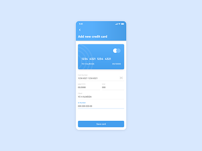 Payment Method UI - Mobile Screen