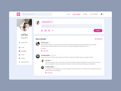 Orkut Redesign Concept - Inbox Page
