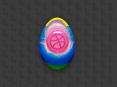 Easter Dribbble Invites easter easter egg egg giveaway invites playoff