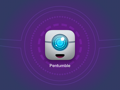 Pentumble iOS icon game helftone icon pentumble platformer