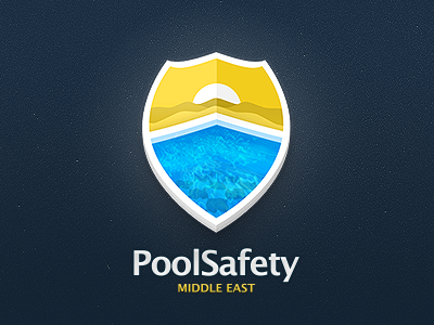 Poolsafety Logo branding logo pool poolsafety shield website