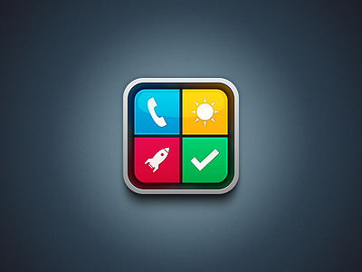 Icon app design grid icon iphone retina tiles