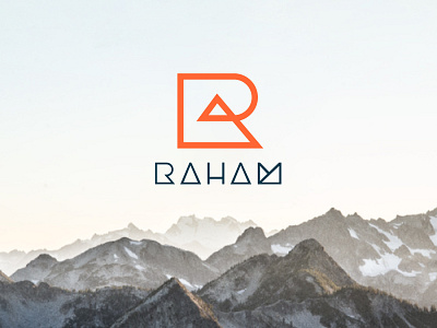 R + Mountain Logo brand design brand identity branding design flat identity logo logo design logos logotype minimal minimalism monogram mountain r logo visual identity