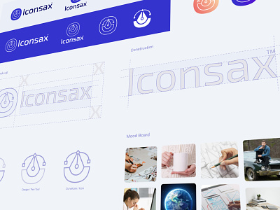 IconSax logo design