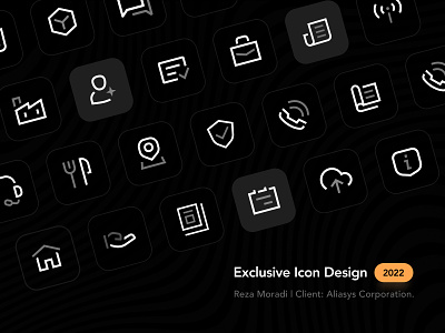 Exclusive Icon Design for Aliasys.co brand design icon icon design icon pack icon set iconography icons minimal minimal icon product ui web