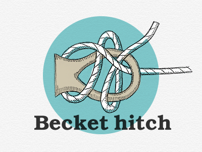 Becket hitch illustration