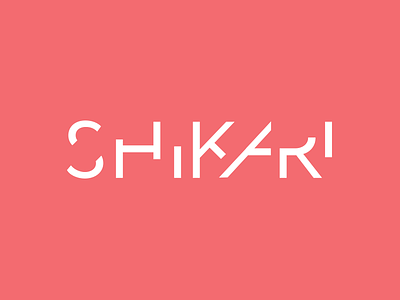 SHIKARI clean cyberpunk hunter japan logo typography