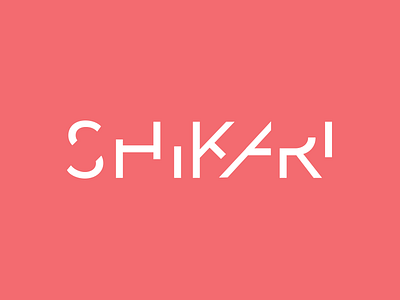 SHIKARI clean cyberpunk hunter japan logo typography