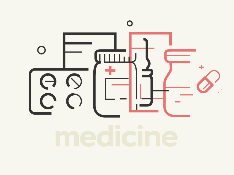 Trendy Medicine aid drugs medicine jar pills