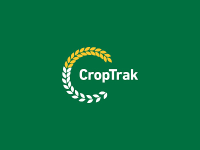 CropTrak logo agency agriculture brand branding design farming graphics icon identity illustration logo simple type typography vector