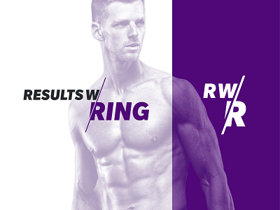 Results with Ring branding design fitness fitness logo graphics gym health icon identity logo mark set simple socialmedia sport system type typography vector wellbeing