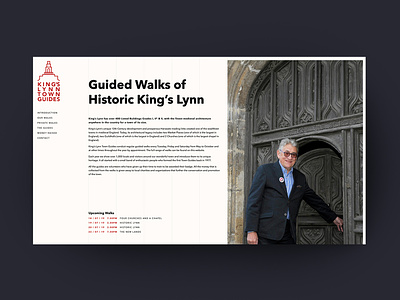 King's Lynn Town Guides website brand business clean code coding digital agency graphics interactive interface landingpage layout photography responsive typography ui ux walks website website design work