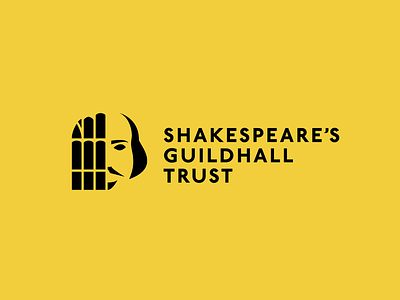 Shakespeare's Guildhall Trust logo agency art brand branding clean color design drama graphicdesign graphics history icon identity minimal shakespeare simple vector