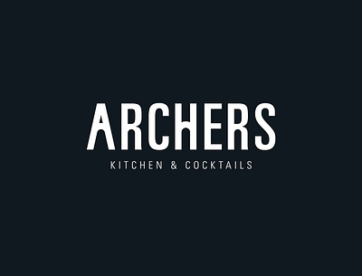 Archers rebrand agency brand brand design branding cocktails custom lettering custom type design food identity lettering logo logotype simple type typography