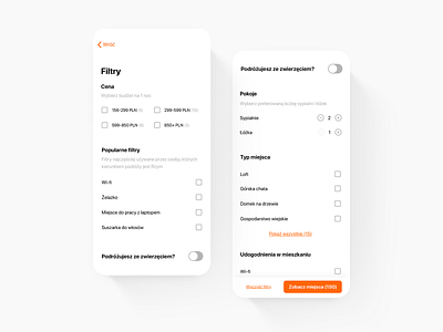 № 5: Booking filters concept