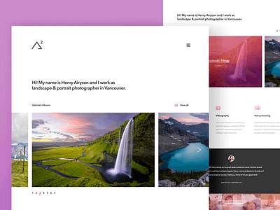 Airy2 - Photography Landing Page albums carousel clean gallery homepage landing minimal photography theme web white wordpress