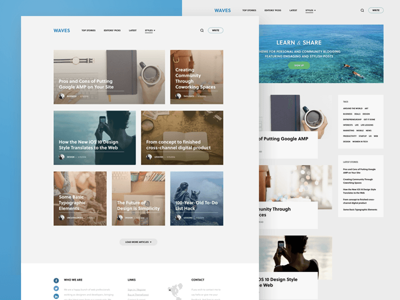 Medium-like minimal blog theme