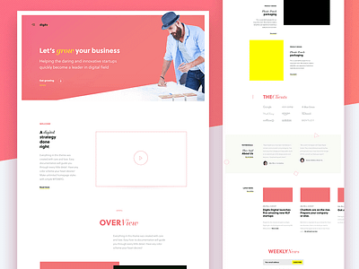 Design Excercise / WIP : Onepager for a VC firm