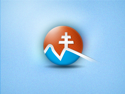 Logo-Icon blue circle icon logo mountains national red slovakia