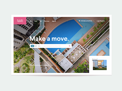 Real Estate Homepage Header Exploration