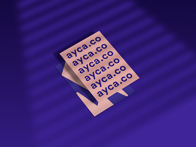 brand poster for ayca.co brand branding design flyer mockup poster poster design type typogaphy