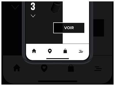 Mobile Tab Bar - ecommerce xperience app bar cart design ecommerce gesture home icons menu mobile mobile app design tab tab bar touch ui user experience user experience design user interface user interface design ux