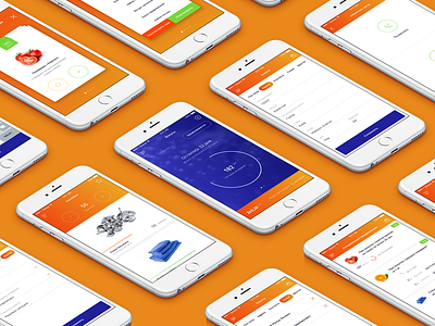 Silpo Concept app concept ios iphone mobile orange progress screen store ui ux