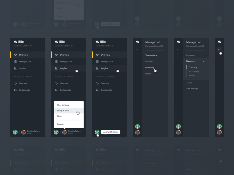 Navigation by Kirill Levashov on Dribbble