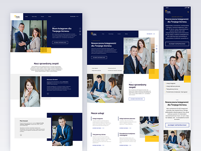 Euler - Accounting Office Website accounting blue design finance product design ui uidesign ux design web webdesign website website design yellow