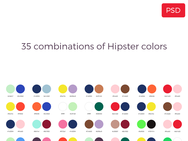 35 Combination of Hipster Colors by Jordi Manuel on Dribbble