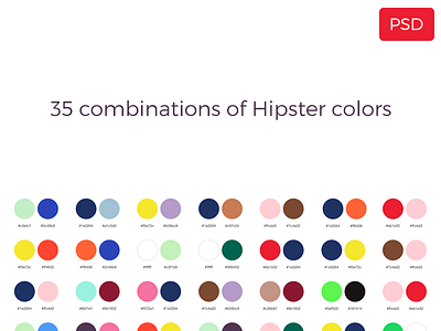35 Combination of Hipster Colors blue brown color combination green hipster orange palette red yellow