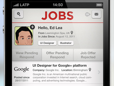 Ed Lea In Jobs app apple ios iphone work