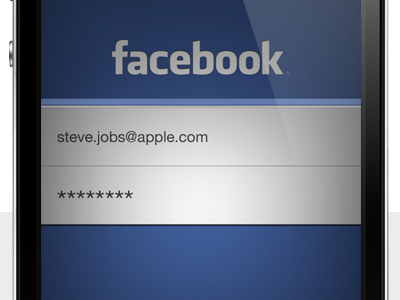 Proposed new entry to Facebook app case study iphone ui