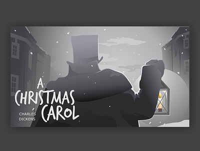Book cover- A Christmas Carol art artwork blackwhite book carol character characterdesign christmas cover design dickens fagin ghost illustration original vector