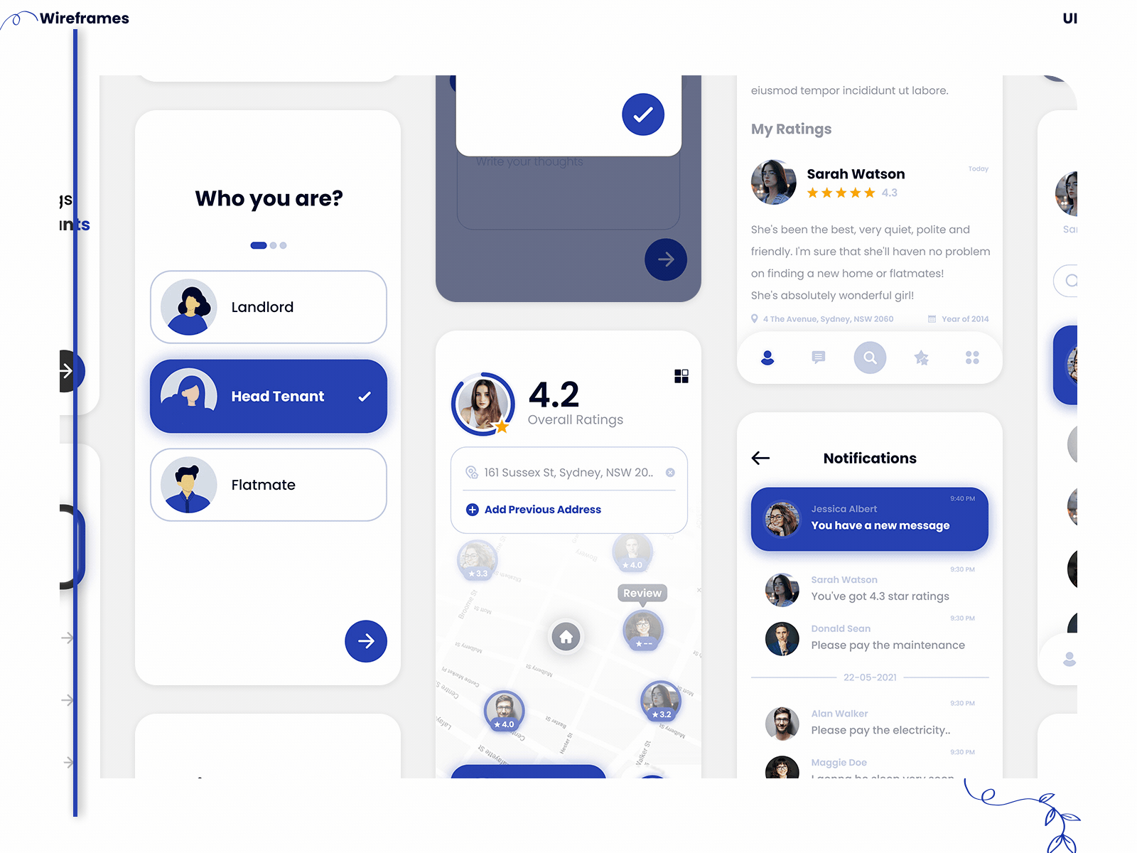 Flatmate App | Accommodate easily now! accommodation animation app design apps behance dribbble flat graphic design iphone mate mockup plot property real estate ui ux wireframes