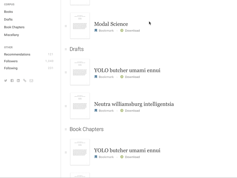 Paper sorting drag drag and drop drop framer framer.js gif interaction ui web ui