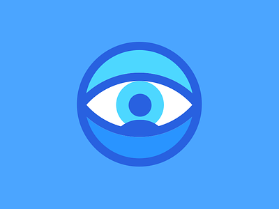 Oculus Mei Logo blue circle eyeball illustration illustrator logo person sketch