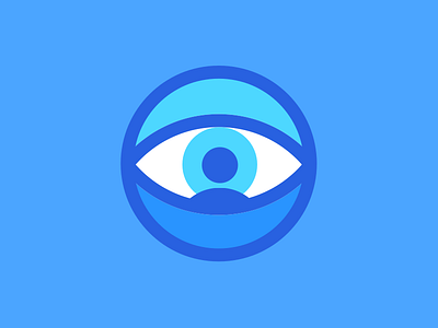 Oculus Mei Logo blue circle eyeball illustration illustrator logo person sketch