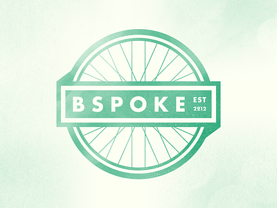Bspoke badge bicycle brand distress draplin ripoff futura logo mark round ui wheel